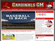 Tablet Screenshot of cardinalsgm.com